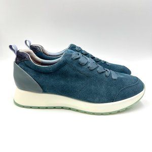 Munro Womens Size 8.5‎ Denim Blue Suede Leather Casual Comfort Sneakers Shoes